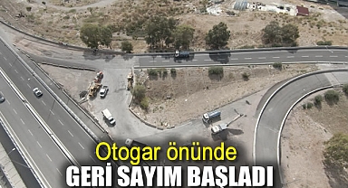 Otogar önünde geri sayım başladı
