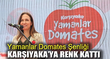 Yamanlar Domates Şenliği Karşıyaka’ya renk kattı