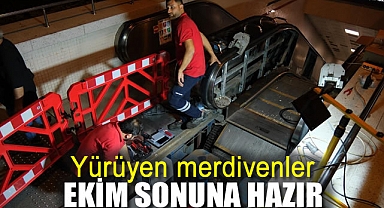 Yürüyen merdivenler ekim sonuna hazır