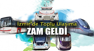 İzmir'de Toplu Ulaşıma Zam Geldi