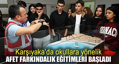 Karşıyaka’da okullara yönelik afet farkındalık eğitimleri başladı