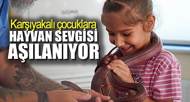 Karşıyakalı çocuklara hayvan sevgisi aşılanıyor