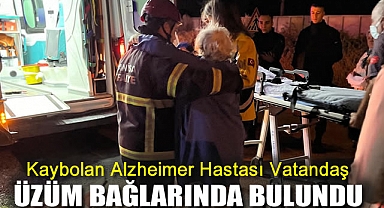 Kaybolan Alzheimer Hastası Vatandaş Üzüm Bağlarında Bulundu