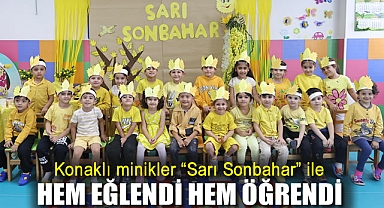 Konaklı minikler “Sarı Sonbahar” ile hem eğlendi hem öğrendi