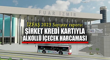İZFAŞ 2023 Sayıştay raporu: Şirket kredi kartıyla alkollü içecek harcaması
