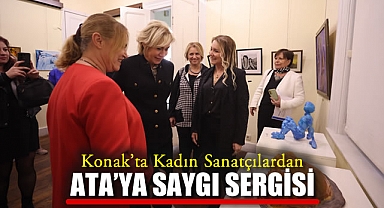 Konak'ta Kadın Sanatçılardan Ata'ya Saygı Sergisi