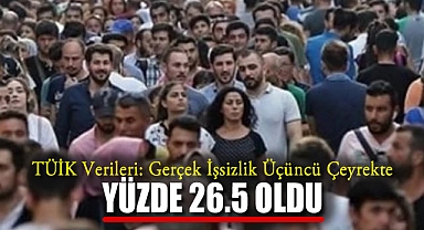 TÜİK Verileri: Gerçek İşsizlik Üçüncü Çeyrekte Yüzde 26.5 Oldu