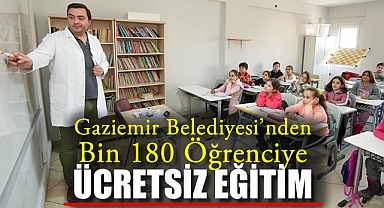 Gaziemir Belediyesi’nden Bin 180 Öğrenciye Ücretsiz Eğitim