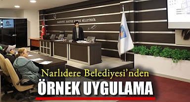 Narlıdere Belediyesi'nden Örnek Uygulama