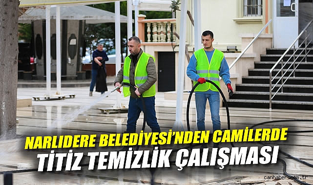 Narlıdere Belediyesi'nden Camilerde Titiz Temizlik çalışması