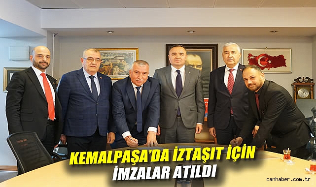 KEMALPAŞA’DA İZTAŞIT İÇİN İMZALAR ATILDI