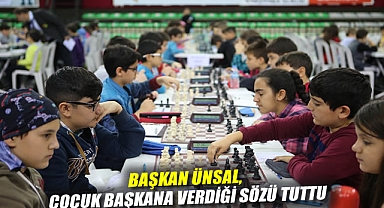 Başkan Ünsal, çocuk başkana verdiği sözü tuttu