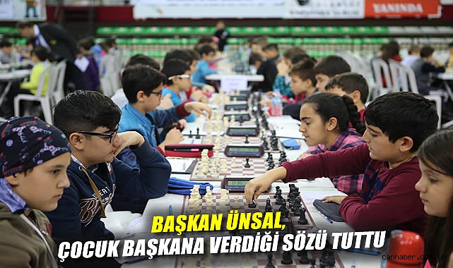 Başkan Ünsal, çocuk başkana verdiği sözü tuttu