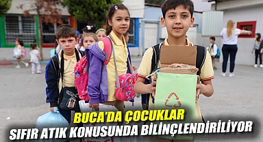 Buca’da çocuklar sıfır atık konusunda bilinçlendiriliyor