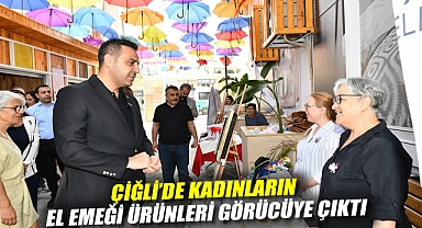 Çiğli’de kadınların el emeği ürünleri görücüye çıktı