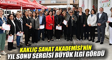 Kaklıç Sanat Akademisi'nin Yıl Sonu Sergisi Büyük İlgi Gördü