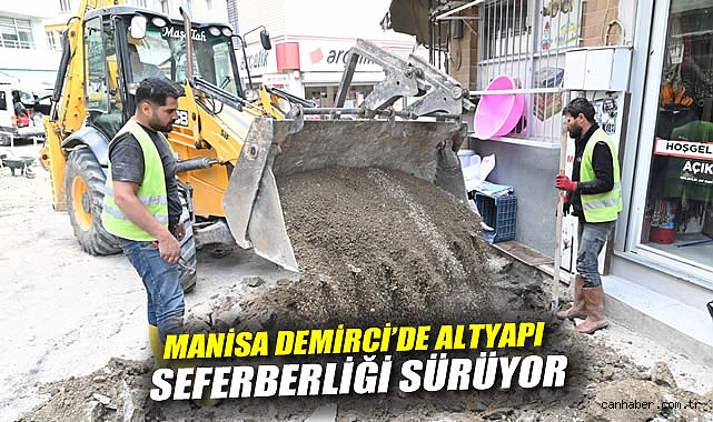 Manisa Demirci’de Altyapı Seferberliği Sürüyor