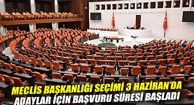 Meclis Başkanlığı seçimi 3 Haziran’da: Adaylar için başvuru süresi başladı