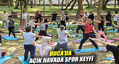 Buca’da açık havada spor keyfi