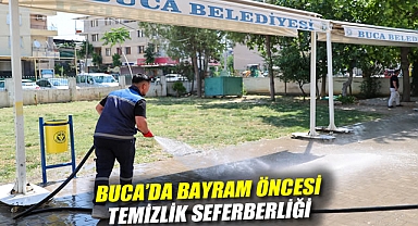Buca’da bayram öncesi temizlik seferberliği