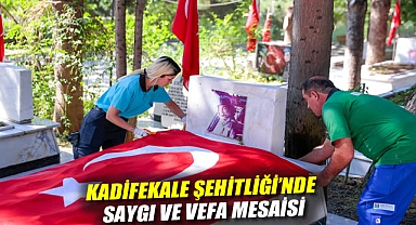 Kadifekale Şehitliği'nde saygı ve vefa mesaisi