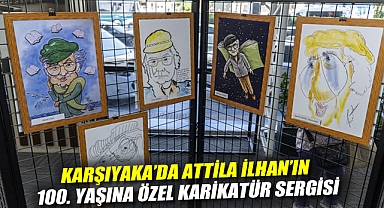 Karşıyaka’da Attila İlhan’ın 100. yaşına özel karikatür sergisi