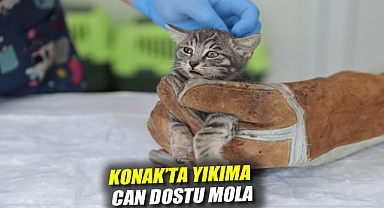 Konak’ta yıkıma can dostu mola