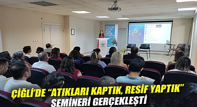 Midye kabuğundan umuda dalış: Çiğli’de “Atıkları Kaptık, Resif Yaptık” semineri gerçekleşti