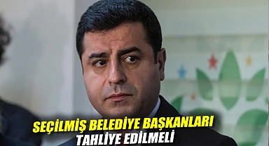 Selahattin Demirtaş: Seçilmiş belediye başkanları tahliye edilmeli