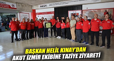 Başkan Helil Kınay’dan AKUT İzmir Ekibine Taziye Ziyareti