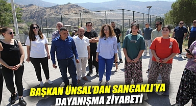 Başkan Ünsal’dan Sancaklı’ya dayanışma ziyareti