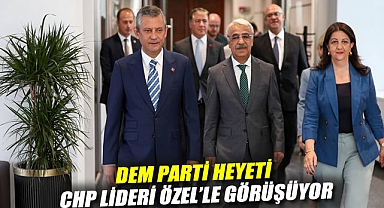 DEM Parti heyeti CHP lideri Özel'le görüşüyor