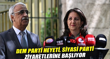 DEM Parti heyeti, siyasi parti ziyaretlerine başlıyor: İlk durak Gelecek Partisi