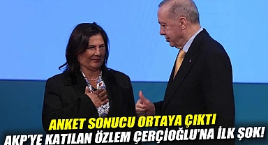 Anket sonucu ortaya çıktı: AKP'ye katılan Özlem Çerçioğlu'na ilk şok!
