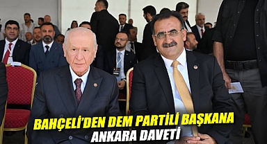 Bahçeli'den DEM Partili başkana Ankara daveti