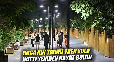 Buca'nın tarihi tren yolu hattı yeniden hayat buldu