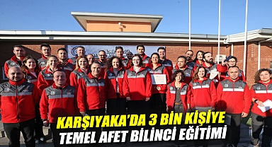 Karşıyaka'da 3 bin kişiye temel afet bilinci eğitimi