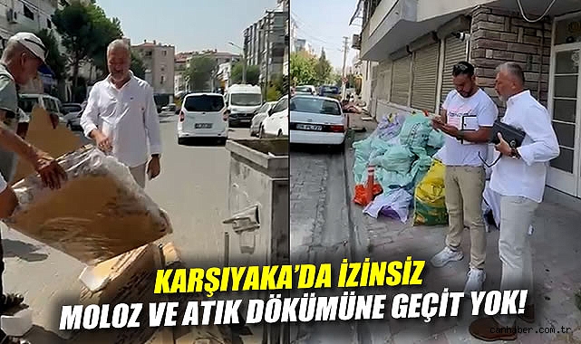 Karşıyaka'da izinsiz moloz ve atık dökümüne geçit yok!