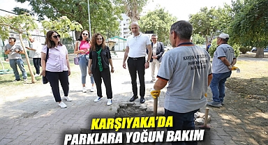 Karşıyaka'da parklara yoğun bakım