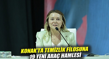 Konak'ta temizlik filosuna 19 yeni araç hamlesi