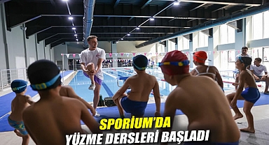 Sporium'da yüzme dersleri başladı
