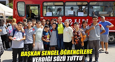 Başkan Sengel öğrencilere verdiği sözü tuttu