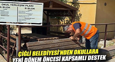 Çiğli Belediyesi’nden okullara yeni dönem öncesi kapsamlı destek