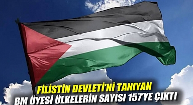 Filistin Devleti'ni tanıyan BM üyesi ülkelerin sayısı 157'ye çıktı