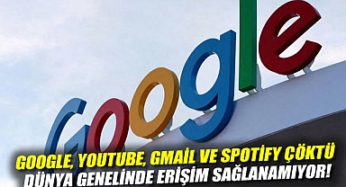 Google, YouTube, Gmail ve Spotify çöktü: Dünya genelinde erişim sağlanamıyor!