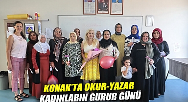 Konak'ta okur-yazar kadınların gurur günü