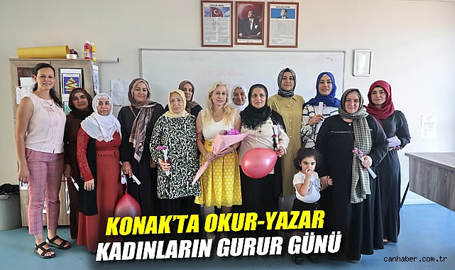 Konak'ta okur-yazar kadınların gurur günü