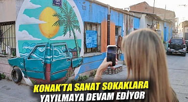 Konak'ta sanat sokaklara yayılmaya devam ediyor