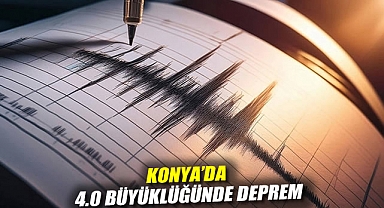 Konya'da 4.0 büyüklüğünde deprem