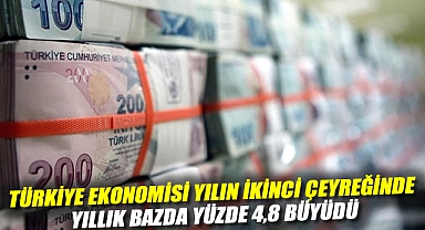 TÜİK: Türkiye ekonomisi yılın ikinci çeyreğinde yıllık bazda yüzde 4,8 büyüdü
